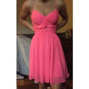 bright pink summer dress, hailey logan, us 3/4